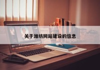 關(guān)于濰坊網(wǎng)站建設的信息
