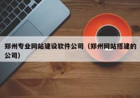 鄭州專業(yè)網站建設軟件公司（鄭州網站搭建的公司）