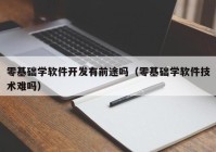 零基礎(chǔ)學(xué)軟件開(kāi)發(fā)有前途嗎（零基礎(chǔ)學(xué)軟件技術(shù)難嗎）