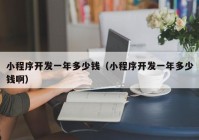 小程序開發(fā)一年多少錢（小程序開發(fā)一年多少錢?。? /></a>
		</div>
		<div   id=